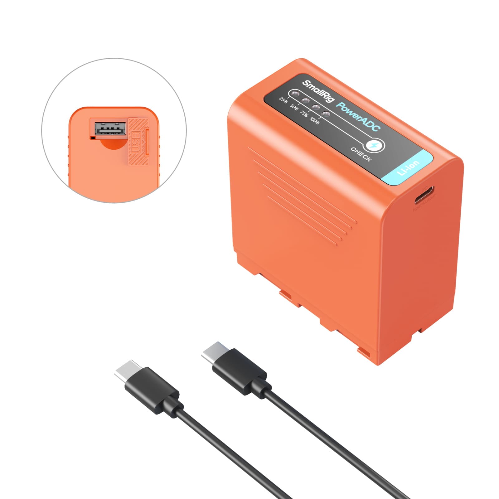 SmallRig NP-F970 USB-C Battery (10500mAh) — power rental